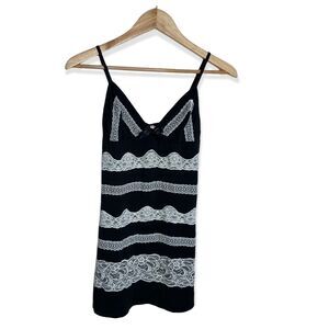 Victoria Secrets Pretty Little things‎ sz Medium black lace lingere babydoll